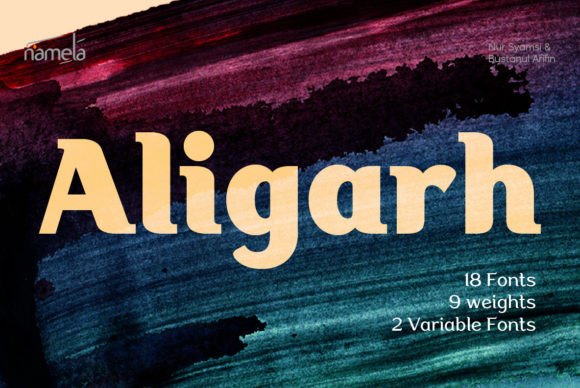 Aligarh: A Premium Slab Serif Typeface for Modern Web Design