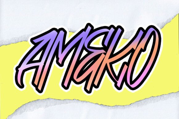 Ameko: The Bold Hand-Brush Font for Creative Projects