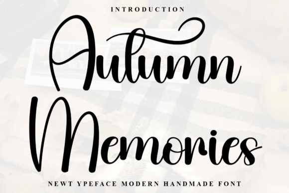 Autumn Memories: The Perfect Handwritten Typeface for Editorial Design