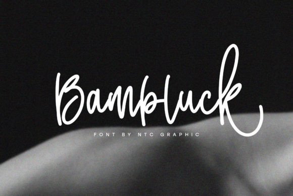 Bambluck: The Bold Handwritten Typeface for Authentic Brand Identity