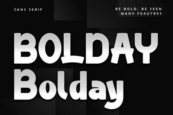 Bolday: A Modern Sans Serif Typeface for Digital Branding
