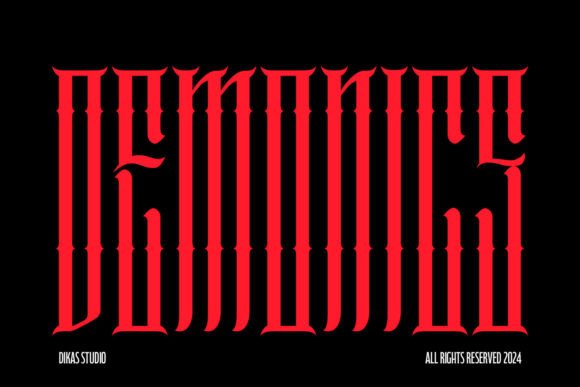 Demonics Typeface: A Bold Choice for Digital Brand Identity