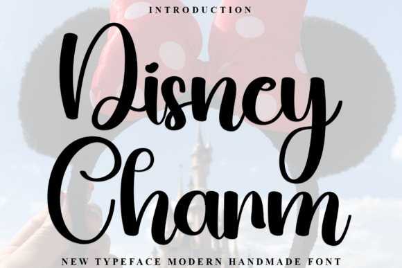 Disney Charm: A Bold Handmade Typeface for Playful Branding