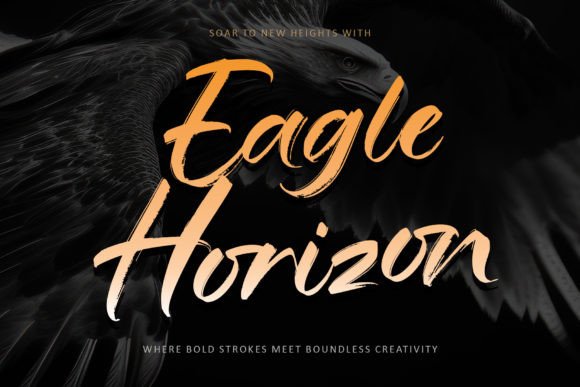 Eagle Horizon: The Bold Script Font for Handmade Labels and Signs