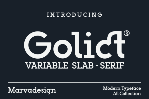 Golict: The Bold Slab Serif Typeface for High-Impact Campaigns