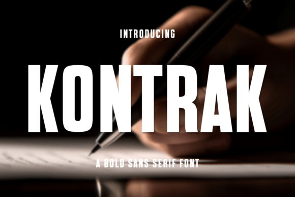 Kontrak: The Bold Sans Serif Typeface for Handmade Brands