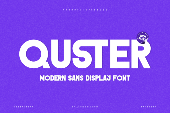 Quster: The Bold Sans Serif Font for Stronger Brand Identity