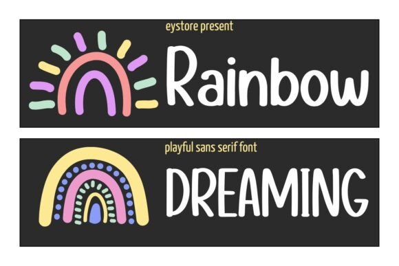 Rainbow Dreaming: The Cheerful Sans Serif Font for Crafters