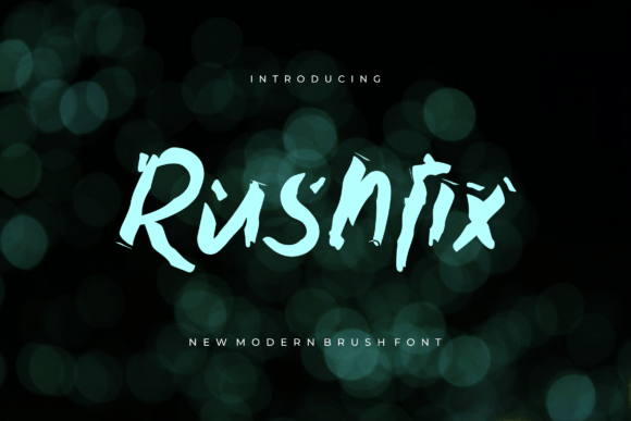 Rushfix: The Bold Brush Typeface That Brings Digital Energy to Life