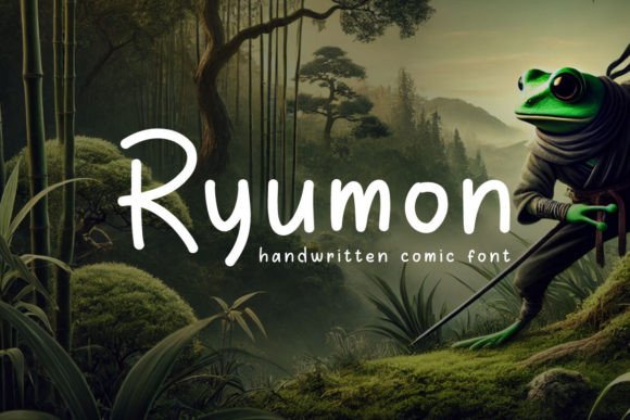 Ryumon: A Handwritten Comic Typeface for Dynamic Editorial Design