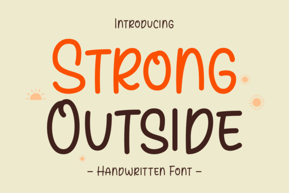 Strong Outside: The Bold Handwritten Font for Creative Sellers