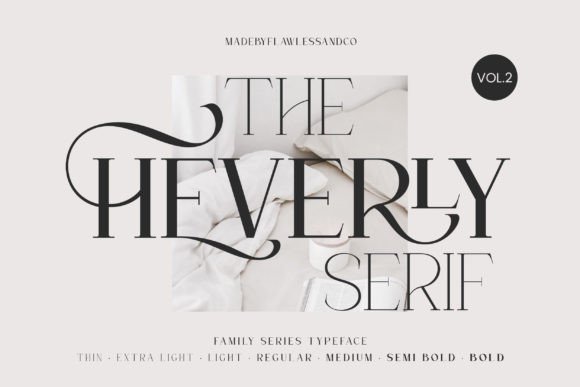The Heverly: A Premium Serif Typeface for Modern Brand Identity