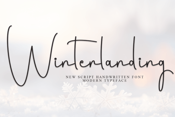 Winterlanding: The Bold Handwritten Typeface for Editorial Design